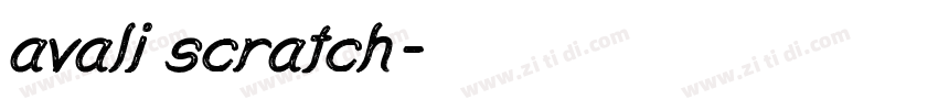 avali scratch字体转换